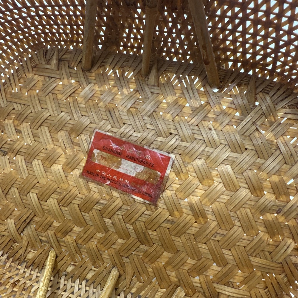 Woven Natural Rattan Handled Basket - Tan - Picture 2 of 8